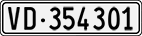 License plate of Switzerland, Cars
