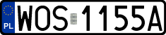 License plates of Poland, Regular car plates