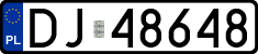 License plates of Poland, Regular car plates