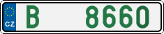 License plate of the Czech Republic, Dealer (2001)