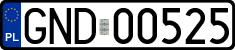 License plates of Poland, Regular car plates