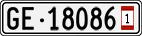 License plate of Switzerland, Provisional