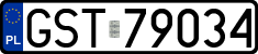 License plates of Poland, Regular car plates