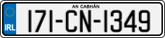 License plate of Ireland, Regular plates
