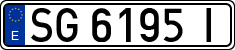 License plates of Spain, 1971 year series