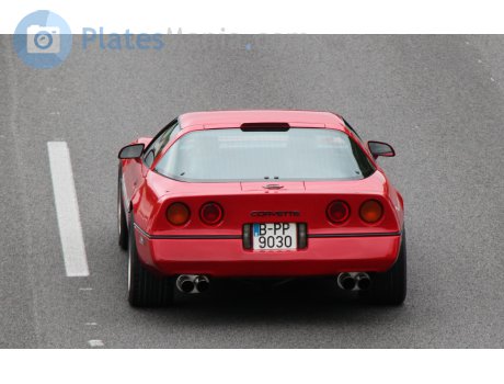 B 9030 PP, Chevrolet Corvette