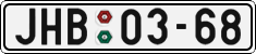 License plate of the Czech Republic, Cars (1960)