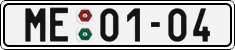 License plate of the Czech Republic, Cars (1960)