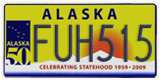 Alaska, Specialty plates (ABC123)