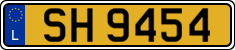 License plate of Luxembourg, 2003 year system