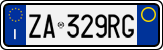 License plate of Italy, Cars (1994 year series)