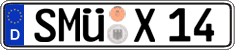 German license plate, Regular plates