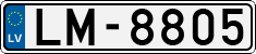 License plate of Latvia, Regular car plates
