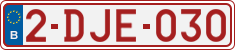 License plate of Belgium, Regular plates (2010)