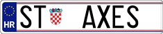 License plate of Croatia, Vanity Plates