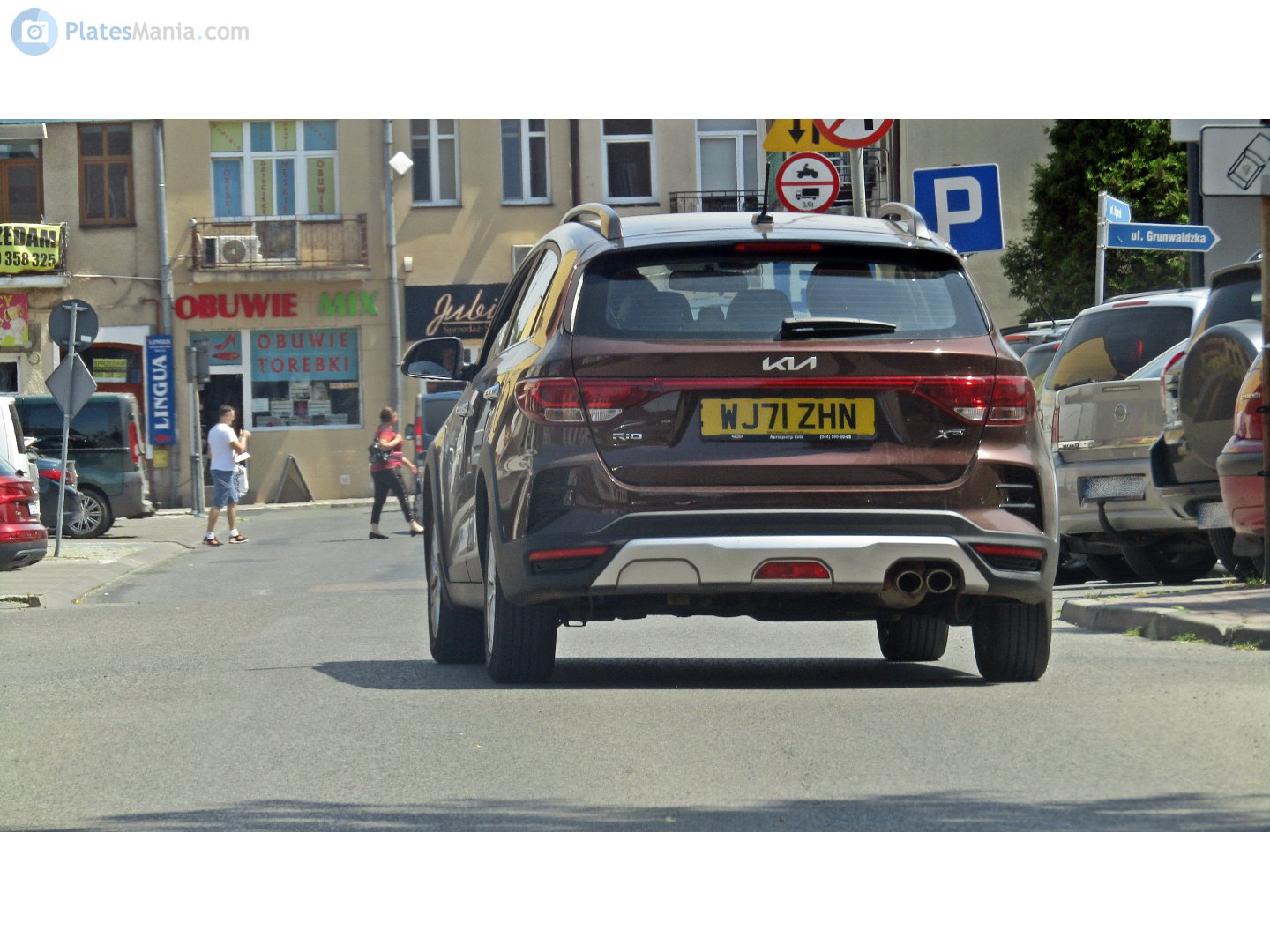 WJ71ZHN, License plate without vehicle 