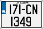 License plate of Ireland, Regular plates