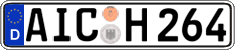German license plate, Regular plates