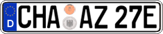 German license plate, Electric vehicles