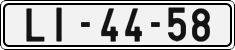 License plate of the Czech Republic, Cars (1960)