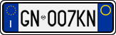 License plate of Italy, Cars (1994 year series)
