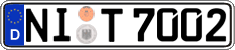 German license plate, Regular plates