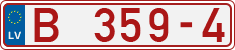 License plate of Latvia, Dealer