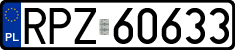 License plates of Poland, Regular car plates