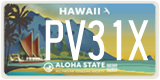 Hawaii, Specialty plates (AB12C)
