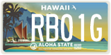 Hawaii, Specialty plates (AB12C)
