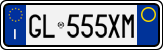 License plate of Italy, Cars (1994 year series)