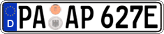 German license plate, Electric vehicles