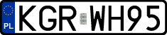 License plates of Poland, Regular car plates