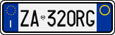 License plate of Italy, Cars (1994 year series)