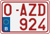 License plate of Belgium, Regular plates (2010)