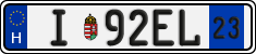 license plates of Hungary, Temporary (2022)