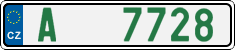 License plate of the Czech Republic, Dealer (2001)