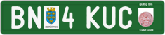 License plate of Austria, Export transit plates