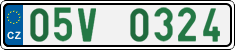 License plate of the Czech Republic, Oldtimers (2001)