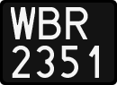 License plates of Poland, 1976 year system
