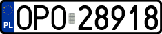 License plates of Poland, Regular car plates