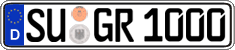 German license plate, Regular plates