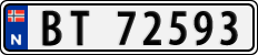 License plate of Norway, Cars