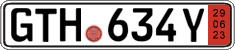 German license plate, Export transit plates
