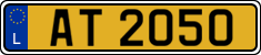 License plate of Luxembourg, 2003 year system