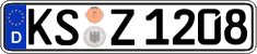 German license plate, Regular plates