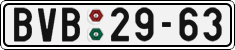License plate of the Czech Republic, Cars (1960)