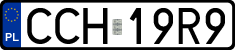 License plates of Poland, Regular car plates