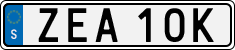 License plate of Sweden, Regular plates