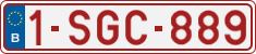License plate of Belgium, Regular plates (2010)
